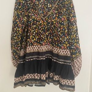 LIKE NEW FREE PEOPLE FLORAL TUNIC